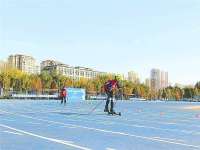 衡水市举行第二届冰雪运动会滑轮项目比赛