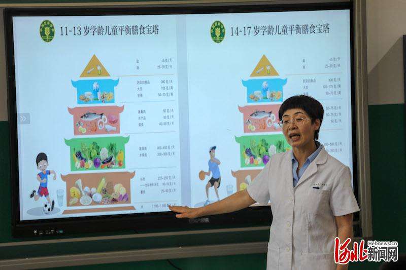 河北临城：健康知识进校园活动之合理膳食