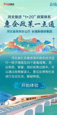 河北推进“1+20”政策体系 惠企政策一点通