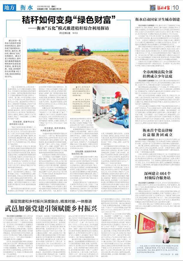 秸秆如何变身“绿色财富”——衡水“五化”模式推进秸秆综合利用探访