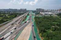 石家庄市复兴街市政化改造白佛隧道段保通路建成通车