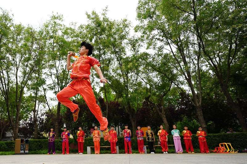 河北清河县：学非遗武术 过快乐暑假