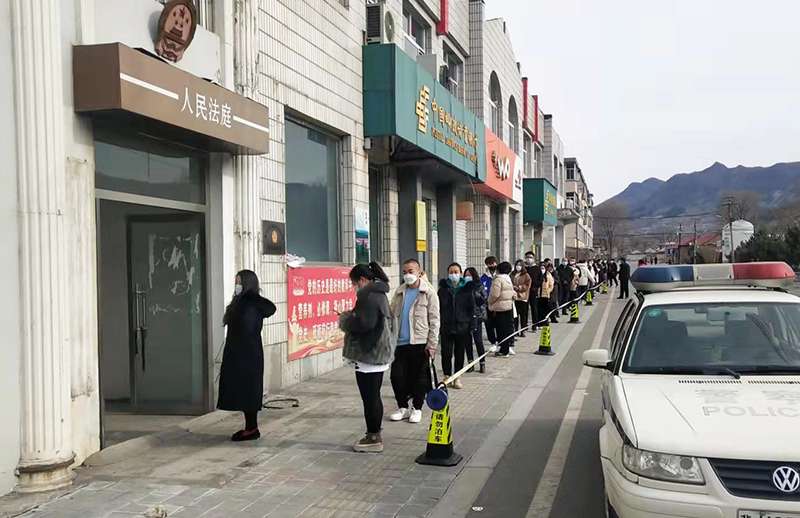 鹰手营子矿区汪家庄镇开展核酸检测应急演练
