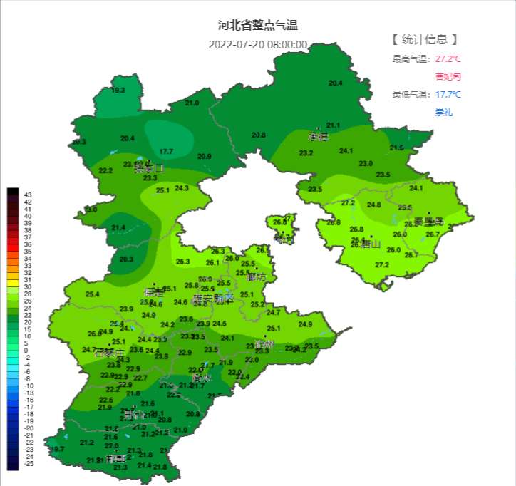 今明两天防暑、防晒！22日河北全性雷雨上线！