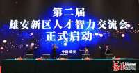 第二届“雄安新区人才智力交流会”线上活动启动