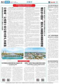 总量过万亿 县（市、区）怎么干 | 石家庄循环化工园区工委副范书青这样说