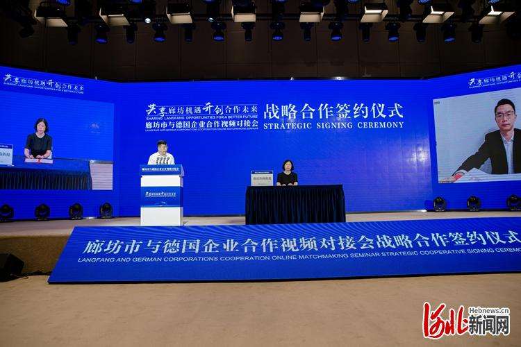 廊坊市与德国企业举行合作视频对接会