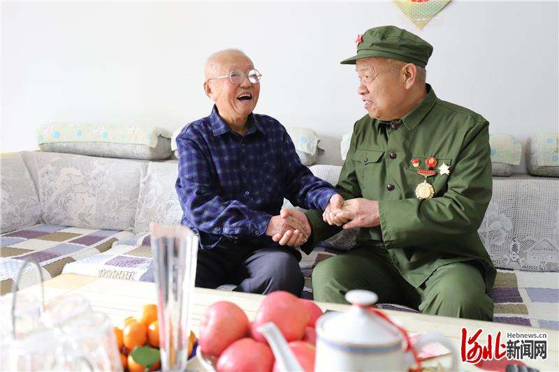 河北平乡：老兵慰问老兵 送上新春祝福
