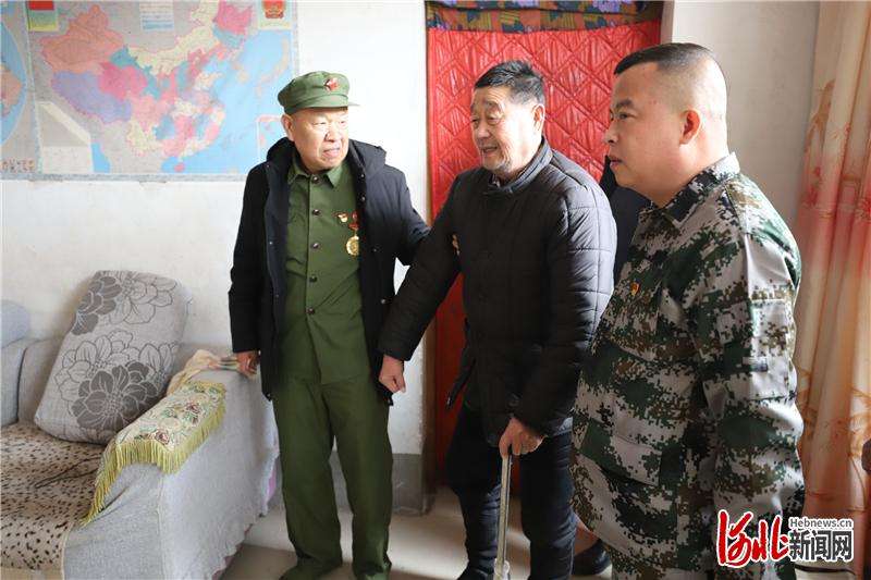河北平乡：老兵慰问老兵 送上新春祝福