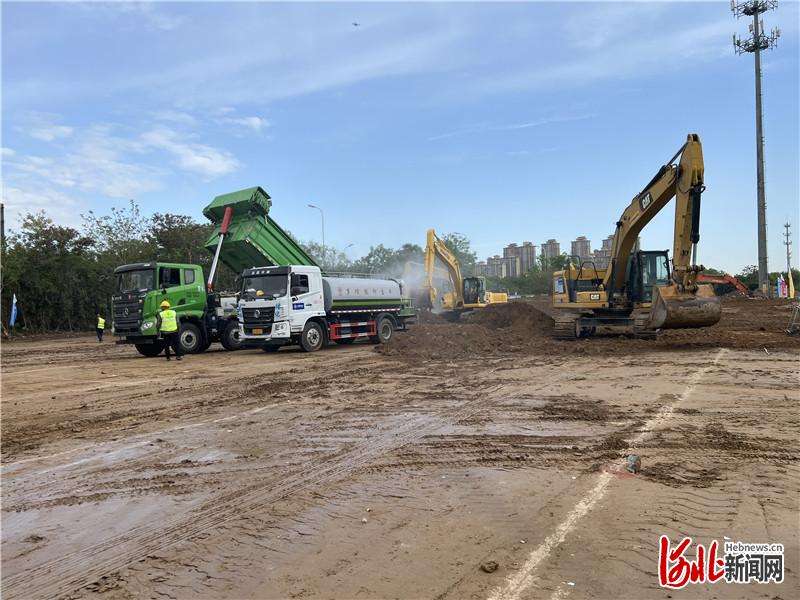 河北石家庄市复兴街市政化改造工程进入全面施工阶段