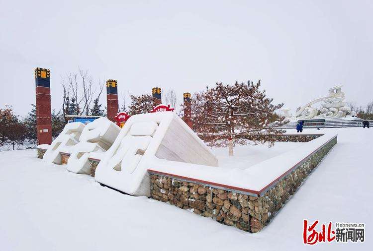 河北阳原：雪后景色美如画