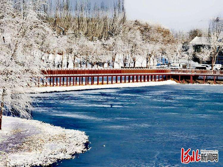 河北阳原：雪后景色美如画