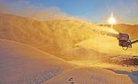 张家口冬奥赛场造雪啦