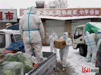 廊坊市安次区市场监督管理员冲锋一线 保供高风险区