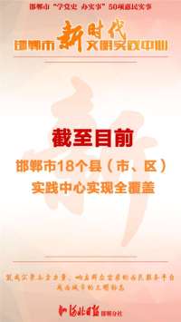 海报集｜邯郸市新时代文明实践中心实现全覆盖，你想了解的都在这儿！