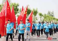 河北广宗：青春健康行 快乐徒步走