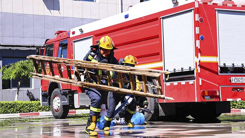 河北衡水开展消防执勤岗位比武竞赛