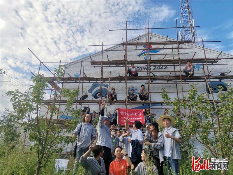 河北学到赤城县绘制京张奥运文化艺术廊道