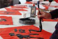 河北广宗：写春联 迎新春