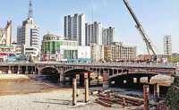 张家口市清河桥拆除重建开始施工