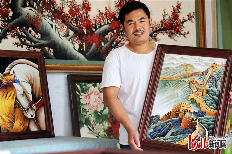 河北平乡：掐丝“珐琅画”照亮人生路