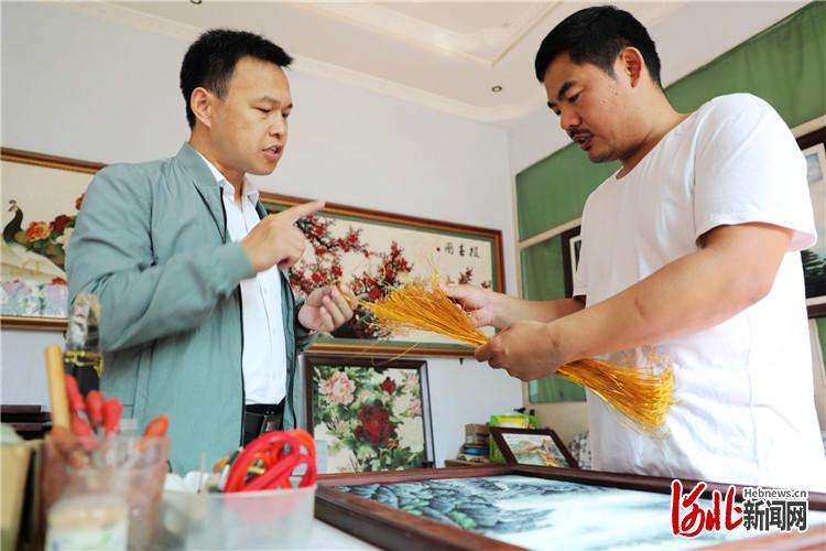 河北平乡：掐丝“珐琅画”照亮人生路