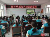 河北怀来黄庄镇：防火宣传进校园