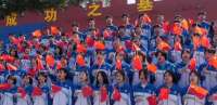 石家庄无极二旗传递点燃师生爱国热情