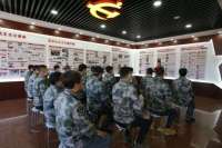 北戴河新区南戴河街道组织民兵骨干认真学的精神