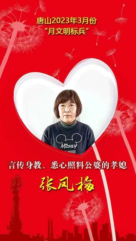 唐山市2023年3月份“月文明标兵”名单公布