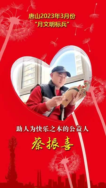 唐山市2023年3月份“月文明标兵”名单公布