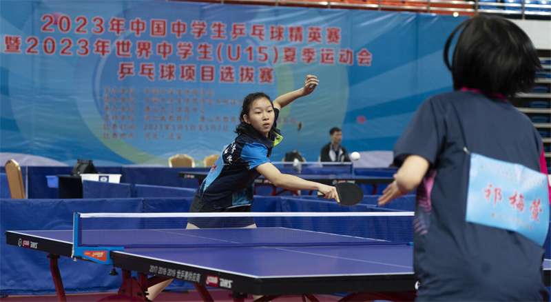 全国257名中学生乒乓精英迁安竞技！优胜者将参加世界中学生夏季运动会