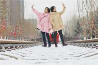 河北张家口：雪落京张线