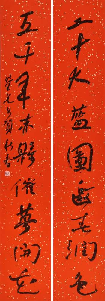 尽览楹联书画之美！第五届“太行之春”楹联书法美术作品展在石开展