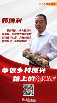 代表风采 | 顾瑞利：争做乡村振兴路上的“领头雁”