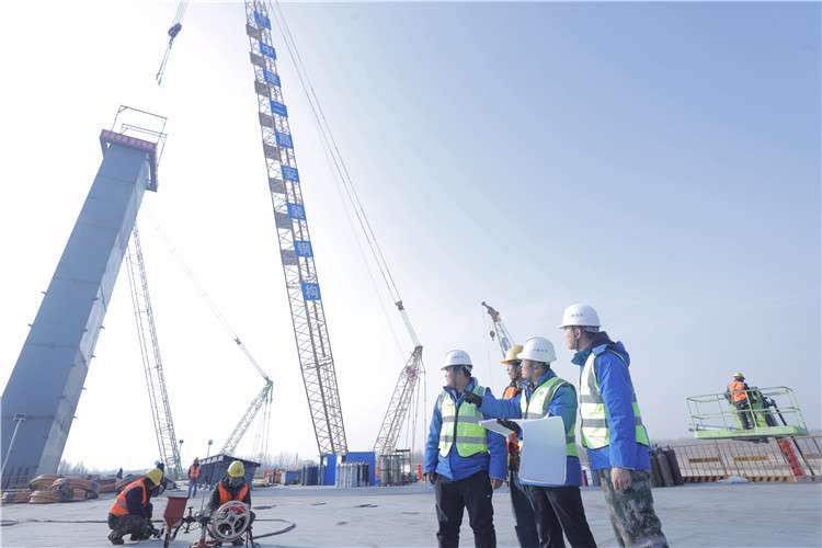 马力全开！廊坊临空经济区永定河特桥项目紧张施工