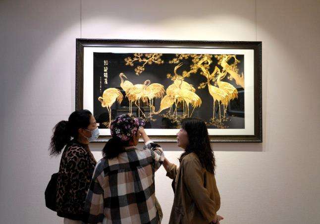 河北张家口赤城县2023年“文化和自然遗产日”石玉萍麦秸画作品展正式开展