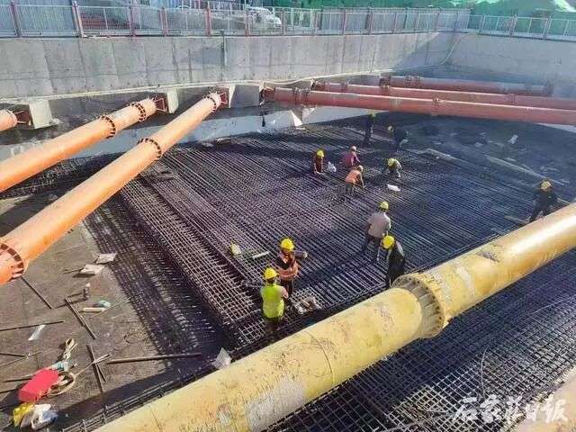 石家庄地铁1号线二期北段工程加速推进！东上泽站至东洋站区间主体工程完成过半
